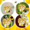 Bee Welcome Wood Door Yellow Bee summer Hanger Wooden Sign Farmhouse Wall Porch Art Summe Wreath Hanging for Front Door Decoration